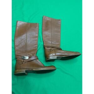 COACH Women’s Christine Caramel Brown Leather Knee High Riding Boots 6.5B $295